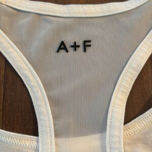Abercrombie & Fitch gym active tank mesh back 3D logo XSmall